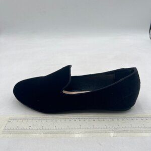 FYS Black Round Toe Comfortable Flat Pumps Dressy Office Work School Shoes